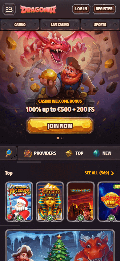 Dragonia Casino Mobile screenshot